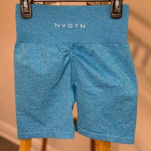 NVGTN Women's Sky Blue Bike Shorts, Size XS